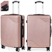 Walizki - DUŻA walizka PODRÓŻNA na kółkach BAGAŻ z ABS mocna SZYFR XXL Sapphire DUO - miniaturka - grafika 1