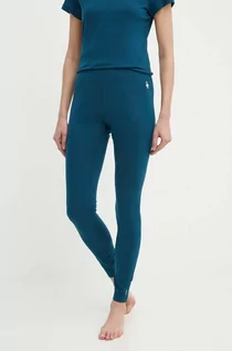 Spodnie sportowe damskie - Smartwool legginsy funkcyjne Classic All-Season Merino kolor niebieski - grafika 1