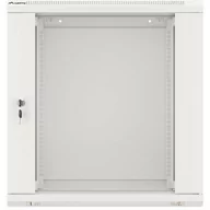 Szafy rack - Lanberg Szafa wiszący 19" 12U, 600x450, szara FLAT PACK WF01-6412-10S - miniaturka - grafika 1