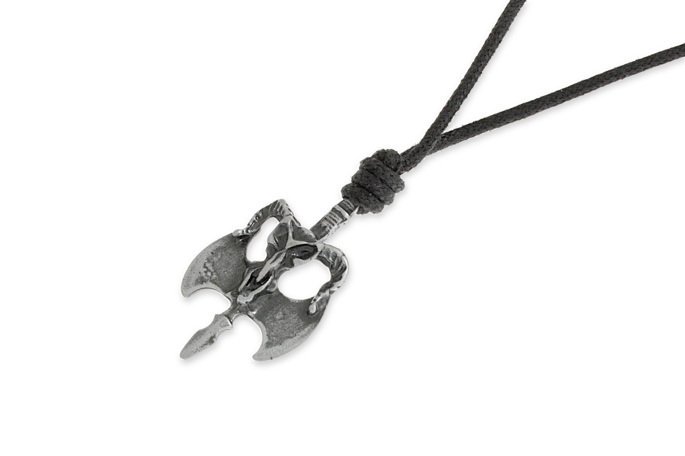 Naszyjnik Podwójny Topór Wojenny Na Linie