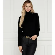Bluzki damskie - Armani Exchange Golf | Slim Fit | z dodatkiem wełny - miniaturka - grafika 1