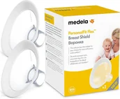 Laktatory - Silikonowe osłonki na piersi do karmienia Medela Funil Personal Fit Flex XL - miniaturka - grafika 1