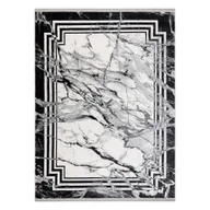 Dywany - Dywan TULS nowoczesny, strukturalny, frędzle 51210 Marmur antracyt szary 160x220 cm - miniaturka - grafika 1