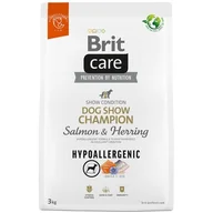 Sucha karma dla psów - BRIT CARE Dog Hypoallergenic Dog Show Champion Salmon & Herring 3kg - miniaturka - grafika 1
