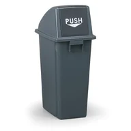 Kosze biurowe - B2B Partner Kosz na smieci, 60 l, 320 x 440 x 790 mm, szary AF07309 - miniaturka - grafika 1