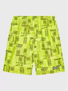 Kąpielówki dla chłopców - Nike Szorty kąpielowe Logo Mashup NESSC791 Zielony Regular Fit - grafika 1