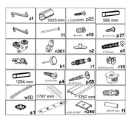 Szafy - Zestaw Montażowy Do Korpusu Tivoli 125X240 - miniaturka - grafika 1