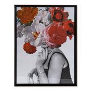 Plakaty - Emaga Obraz DKD Home Decor Woman Flower Kobieta Kvety (64 x 3 x 84 cm) - miniaturka - grafika 1