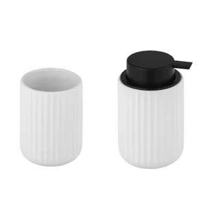 Biały zestaw ceramicznych akcesoriów łazienkowych Belluno – Wenko - Akcesoria łazienkowe - miniaturka - grafika 1