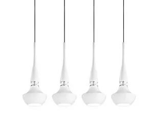 Azzardo Tasos 4 White wisząca (MD2095b-4w) - Lampy sufitowe - miniaturka - grafika 1