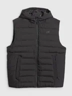 Kurtki męskie - 4F Bezrękawnik z wypełnieniem syntetycznym męski - czarny XXL - miniaturka - grafika 1