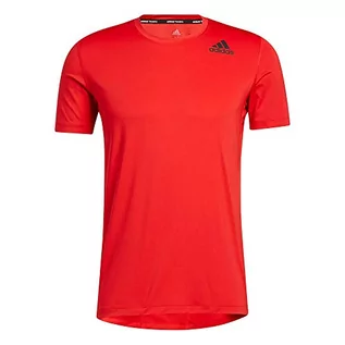 Koszulki męskie - Adidas Męski T-shirt Tf Ss Czerwony Pogrubiony S GL9892 - grafika 1