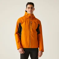 Kurtki męskie - Regatta Męska Kurtka Przeciwdeszczowa Birchdale II Pomarańczowy, Rozmiar: 5XL - miniaturka - grafika 1