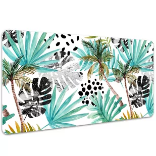 Mata z nadrukiem na biurko Palmy i liście 100x50 cm, Dywanomat - Podkładki na biurko Mata z nadrukiem na biurko Palmy i liście 100x50 cm, Dywanomat - Podkładki na biurko - miniaturka - grafika 1