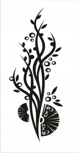 Naklejka ścienna kwiaty motyle dekor Ornament 6, 100x40 cm - Naklejki na ścianę - miniaturka - grafika 1
