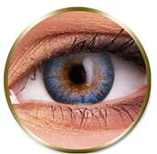 Soczewki kontaktowe - Maxvue Vision Phantasee Natural - Air Blue 2 szt. moc 0.0 zerówki - miniaturka - grafika 1