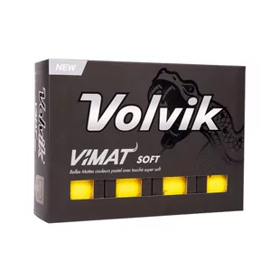 Piłki golfowe VOLVIK VIMAT Soft (żółty mat) - Golf - miniaturka - grafika 3