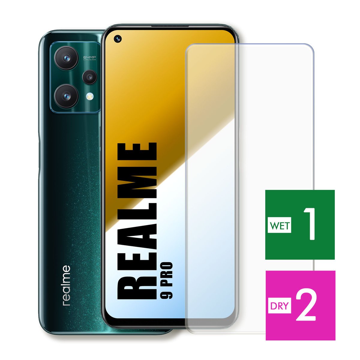 WZMOCNIONE SZKŁO DO REALME 9 PRO SZYBKA HARTOWANE 9H JAKOŚĆ