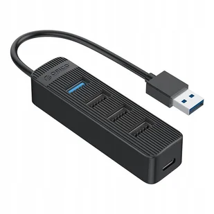 Adapter Hub Orico USB do USB 3.0 + 3x USB 2.0 Czarny - Huby USB - miniaturka - grafika 1