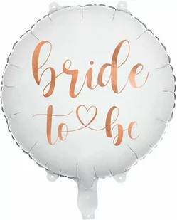 Balon foliowy Bride to be na Wieczór Panieński - 35 cm - 1 szt - Wieczór panieński i kawalerski - miniaturka - grafika 1