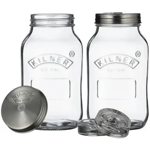 Kilner Zestaw 2 słoikow do kiszenia 1l 0025.010 0025.010 - Pojemniki kuchenne - miniaturka - grafika 1