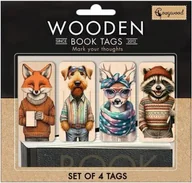 Zakładki do książek - Zakładki drewniane do książki Przyjaciele - Cozywood - miniaturka - grafika 1