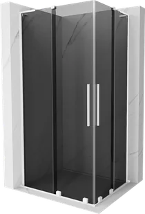 Mexen Velar L Duo kabina prysznicowa rozsuwana 90x80 cm, grafit, biała - 871-090-080-02-43-20 - Kabiny prysznicowe - miniaturka - grafika 1