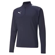 Bluzy męskie - PUMA PUMA Bluza męska Teamliga 14 Zip Top Peacoat-Puma White xxl 657236 - miniaturka - grafika 1