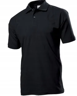 T-Shirt Męska Koszulka POLO Bawełna JAKOŚĆ STEDMAN ST3000 CZARNA Rozm: S - Koszulki męskie - miniaturka - grafika 1