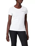 Koszulki i topy damskie - Vaude damski T-Shirt Brand, biały, M 050960010400_001_40 - miniaturka - grafika 1