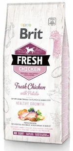 Brit Fresh Chicken & Potato Puppy Healthy Growth 12kg - Sucha karma dla psów - miniaturka - grafika 3