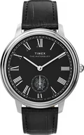 Zegarki męskie - Zegarek Timex TW2Y23200 Waterbury Metropolitan Sub-Second 39mm Leather Strap - miniaturka - grafika 1