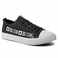 Trampki męskie - TRAMPKI MĘSKIE BIG STAR CZARNY EKO EE174069 R42 - miniaturka - grafika 1