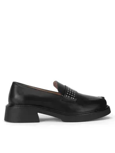 DeeZee Mokasyny HY60135-2 Czarny - Mokasyny damskie - miniaturka - grafika 1