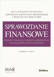 Sprawozdanie finansowe według polskich i międzynarodowych standardów rachunkowości - Difin - Finanse, księgowość, bankowość - miniaturka - grafika 3