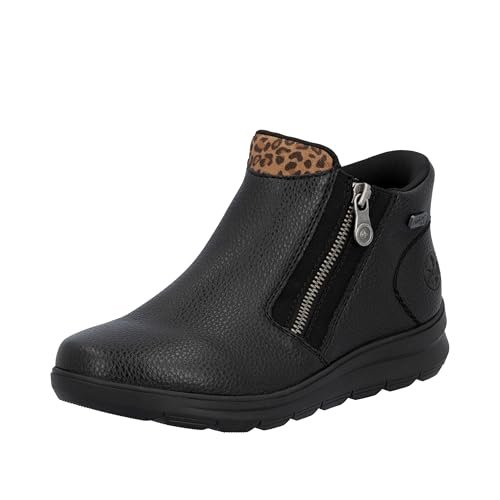 Rieker Damskie Z0059 krótkie kozaki, czarne, 42 EU, czarny, 42 EU
