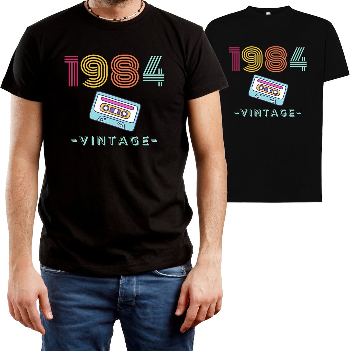 T-Shirt Męski 40 Urodziny Czterdziestka Prezent Koszulka Czarna R-3Xl A62