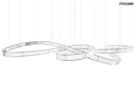 Lampy sufitowe - MOOSEE lampa wisząca WAVE 380 chrom - miniaturka - grafika 1