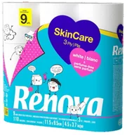 Papier toaletowy - Papier Toaletowy Renova Skin Care White 9R - miniaturka - grafika 1