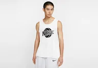 Koszulki męskie - Nike Dri-Fit Tank White - miniaturka - grafika 1