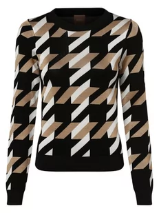 BOSS - Sweter damski  Furkina, czarny|beżowy|wielokolorowy - Swetry damskie - miniaturka - grafika 1