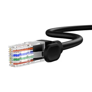 Kabel sieciowy Baseus Ethernet CAT5, 1m (czarny) - Kable miedziane - miniaturka - grafika 5