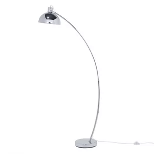 Beliani Lampa stojąca chromowana 155 cm DINTEL - Lampy stojące - miniaturka - grafika 1