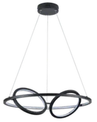 Lampy sufitowe - Gilian - lampa wisząca LED czarny mat. - miniaturka - grafika 1