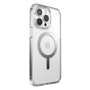 Speck Presidio Perfect-Clear MagSafe - Etui iPhone 15 Pro (Clear / Chrome Finish / Serene Silver) - Etui i futerały do telefonów - miniaturka - grafika 3