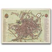 Plakaty - Plakat do pokoju Stara mapa Milano Italia A3 40x30 - miniaturka - grafika 1
