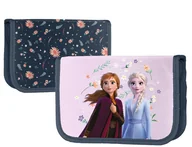 Piórniki - Piórnik szkolny dwuklapkowy rozkładany Kraina Lodu Frozen Anna i Elsa - miniaturka - grafika 1