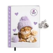 Pamiętniki, dzienniki, listy - Pamitnik z zakadk i kdk The sweet pets Kot - miniaturka - grafika 1