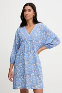 Piżamy damskie - women'secret koszula nocna damska kolor niebieski 4929181 - miniaturka - grafika 1
