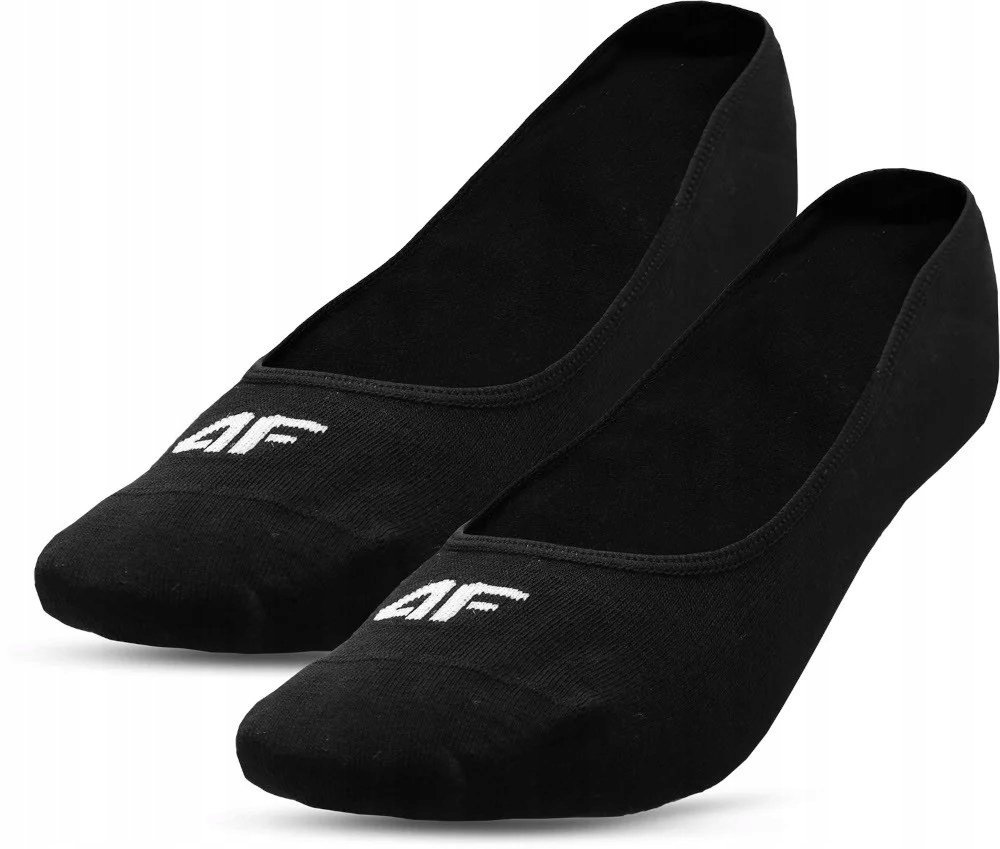 4F, Damskie skarpetki stopki, czarne, rozmiar 39-42, 2-pack